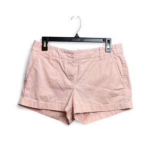 Pink Chino Shorts Preppy Casual Summer Flat Front Classic Fit Size 6 Beach